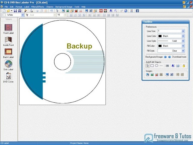 CD & DVD Box Labeler Pro : un bon logiciel pour créer facilement ses pochettes de CD/DVD