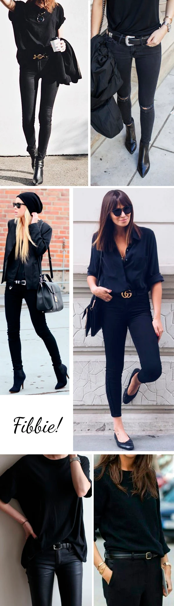 Dressing in black: instructions for not doing it in a boring way!