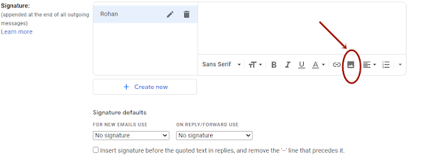 How to add or Change signature In Gmail ?