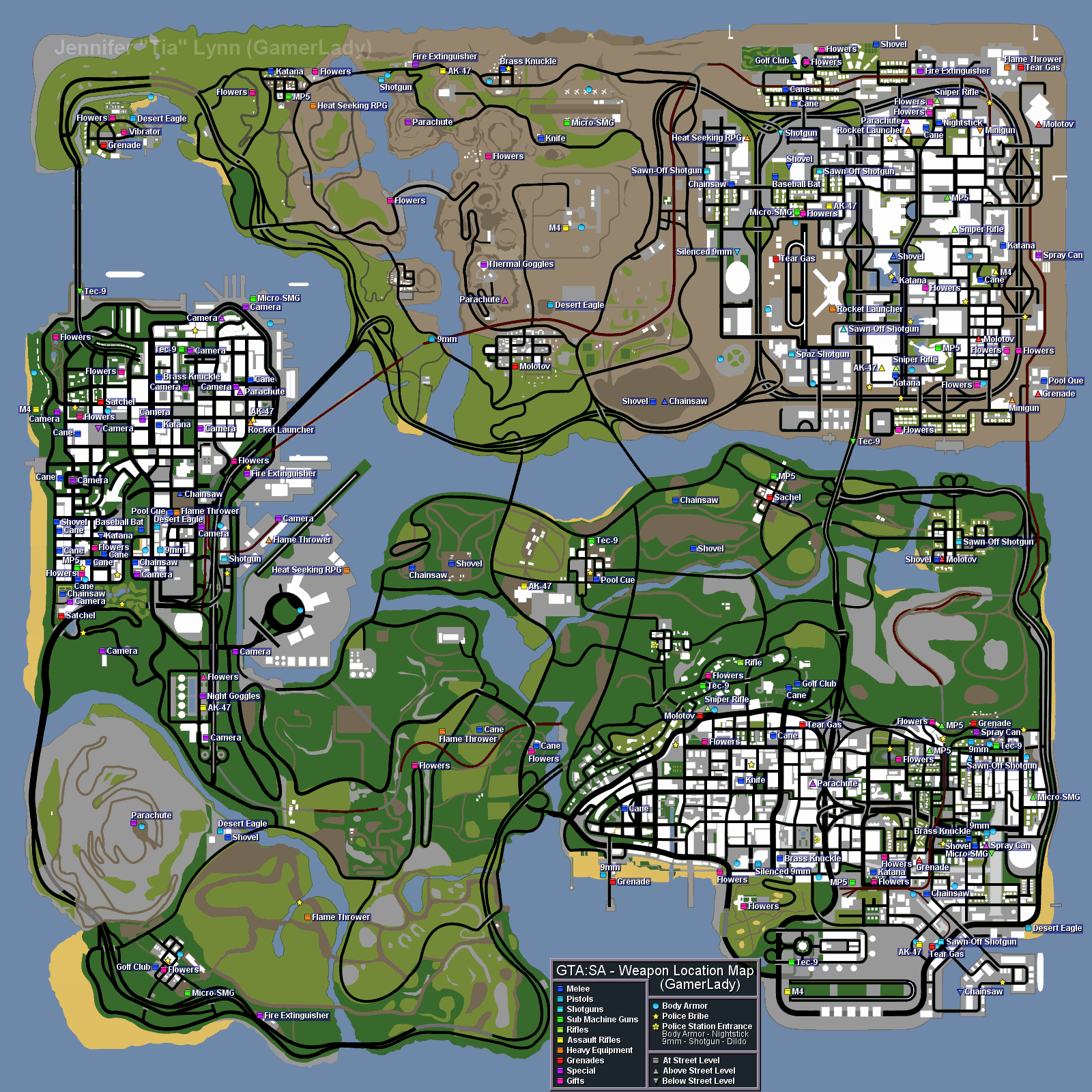 GTA - San andreas: Maps