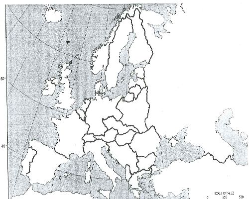 Blank Map Of Europe Wwii