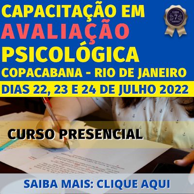 CURSO PRESENCIAL DE CAPACITAÇÃO EM AVALIAÇÃO PSICOLÓGICA PARA MANUSEIO DE ARMA DE FOGO NO RIO DE JANEIRO