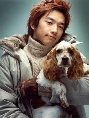 Foto de Rain posando con mascota