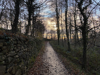 The trail in the hills behind Madonna della Castagana.