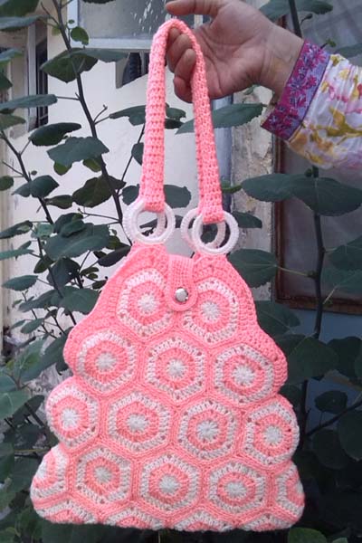 Free Crochet Pattern for a Hexagon Bag ⋆ Crochet Kingdom