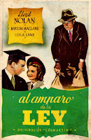 AL AMPARO DE LA LEY. Programa de mano: 8,5 x 13,5 cms. España. Impresión: I. G. Viladot, Barcelona. AL AMPARO DE LA LEY. Gangs of Chicago. 1940. Estados Unidos. Dirección: Arthur Lubin. Reparto: Lloyd Nolan, Barton MacLane, Lola Lane, Ray Middleton, Astrid Allwyn, Horace McMahon, Howard C. Hickman, Leona Roberts, Charles Halton, Addison Richards, John Harmon, Dwight Frye, Alan Ladd.