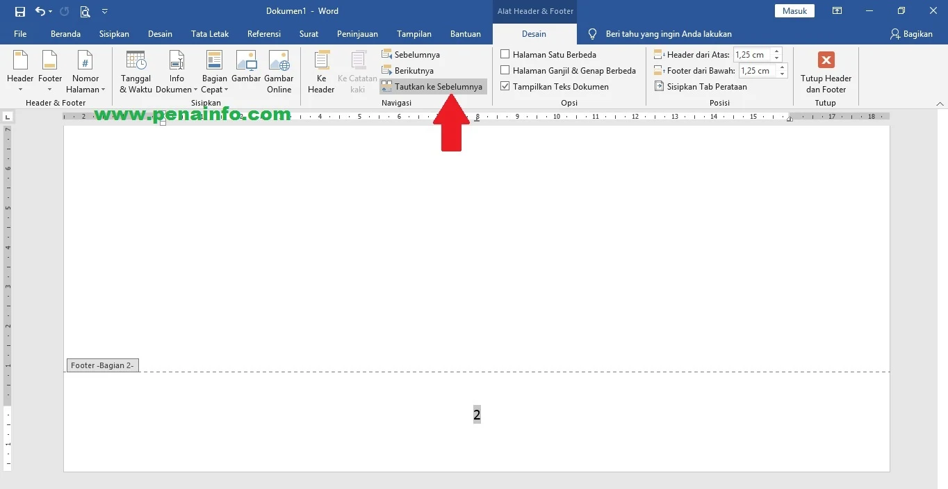 Cara Membuat Nomor Halaman Berbeda Pada Microsoft Word 7