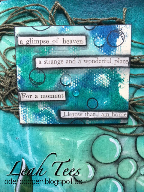 Leah Tees, art journal, Glimpse of Heaven