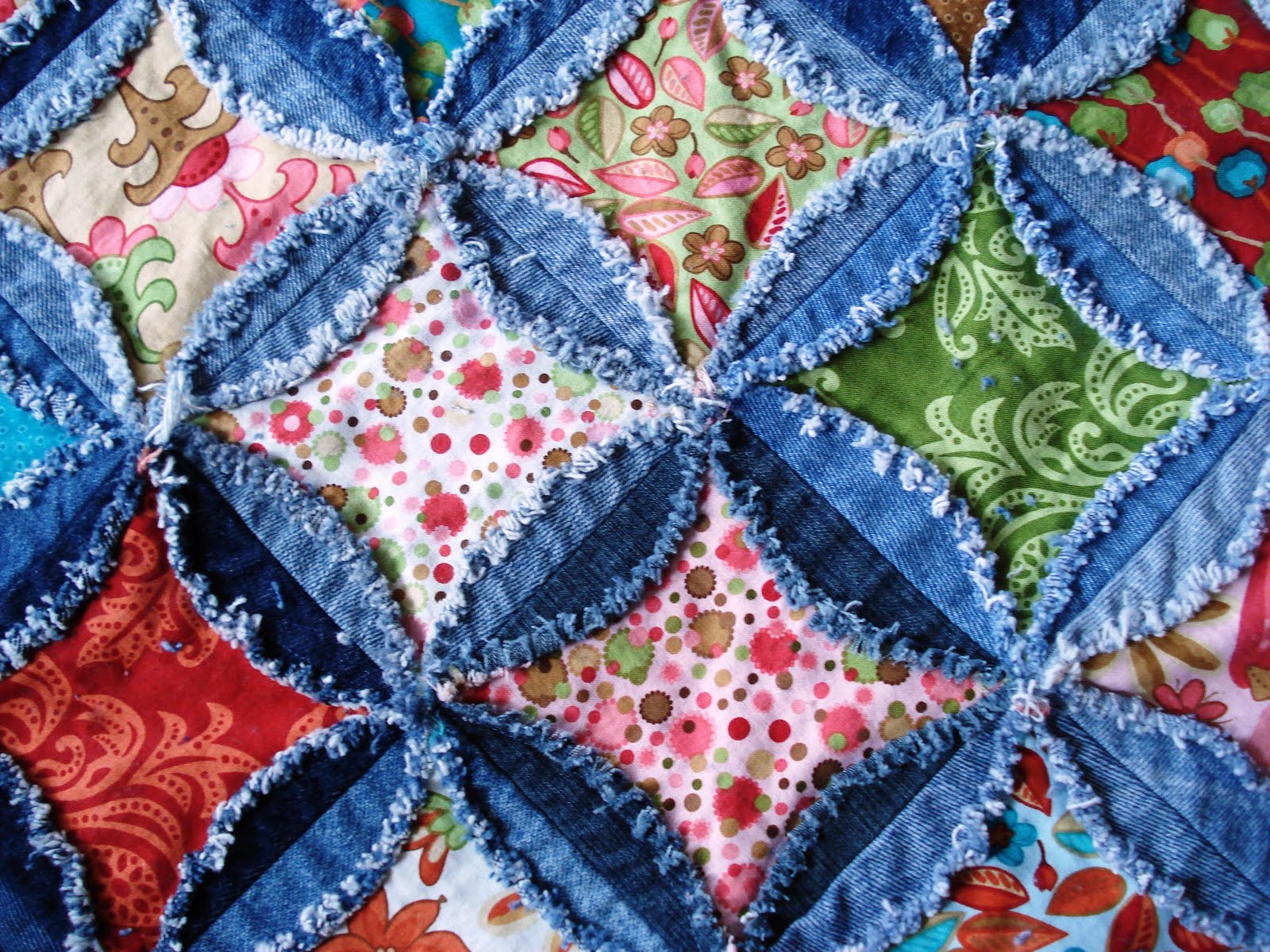 Passionate Quilter: Finished the Denim Quilt!