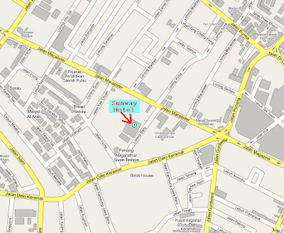 location map zoom, Sunway Hotel George Town zoom in