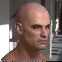 3d model Human head