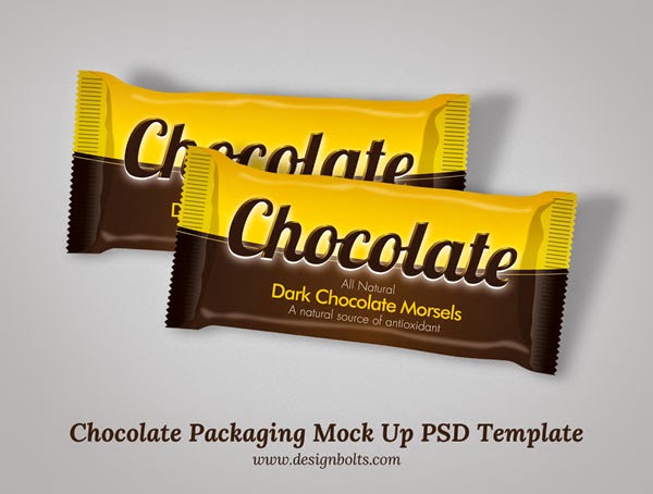 Chocolate Packaging Mock Up PSD Template