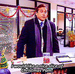 gif result for best funny christmas gif the office slice of pam