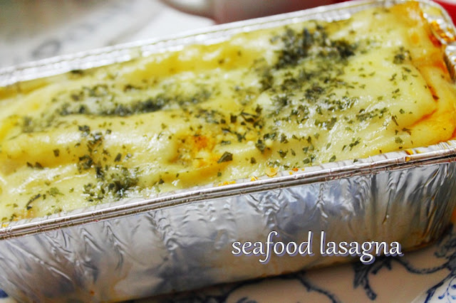 Catatan harian dunia masakan: seafood lasagna