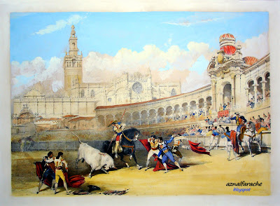 26 Sevilla - Plaza de la Real Maestranza - 1832 - David Roberts