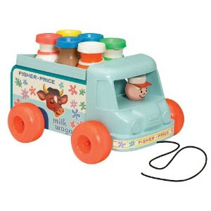 Pre-kindergarten toys - Basic Fun Fisher Price Milk Wagon