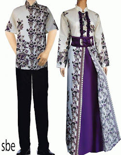 Foto Baju Batik Couple Gamis