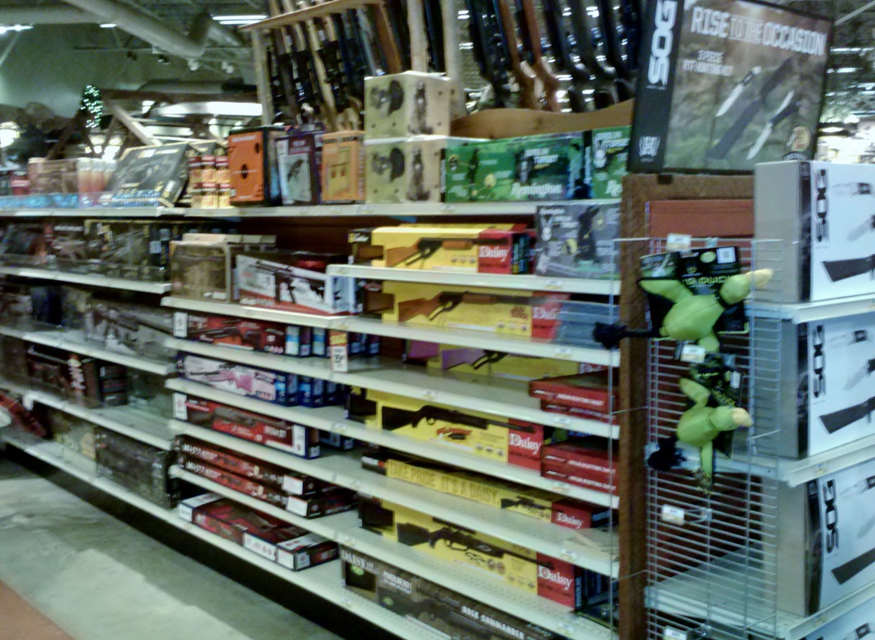 we arrived and found the bb gun section over in recreational air gun ...