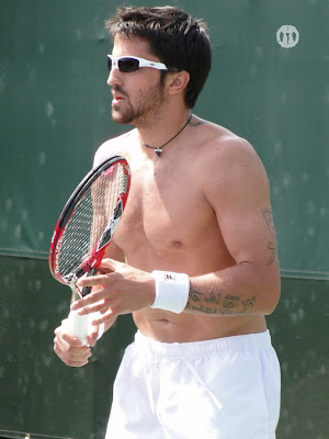 Janko Tipsarevic Shirtless at Miami Open 2010