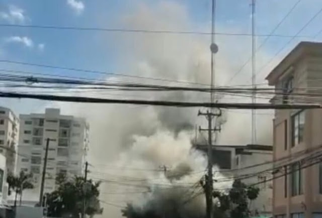 Vídeo: Se incendia en llamas canal de televisión en Santo Domingo