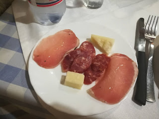 Uno degli antipasti alla trattoria "La Pace dei Sensi" a Corato (BA)