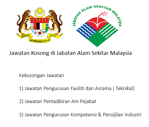 Jawatan Kosong di Jabatan Alam Sekitar Malaysia