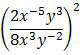 ((2x^(-5) y^3)/(8x^3 y^(-2) ))^2, soal eksponen (bilangan berpangkat) UN 2017 SMA-IPS