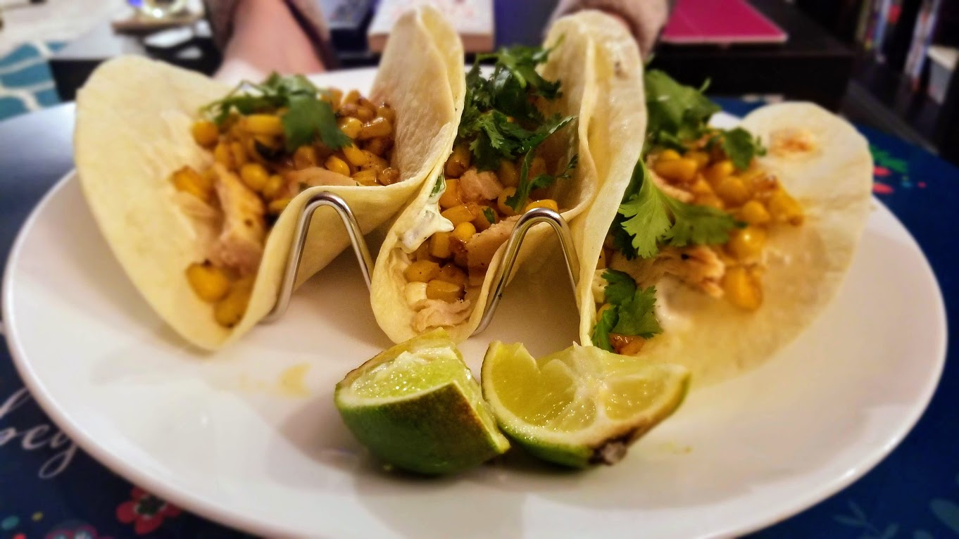 Dinnerly Mexican street corn tacos