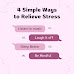 4 Simple Way to Relieve Stress Quickly