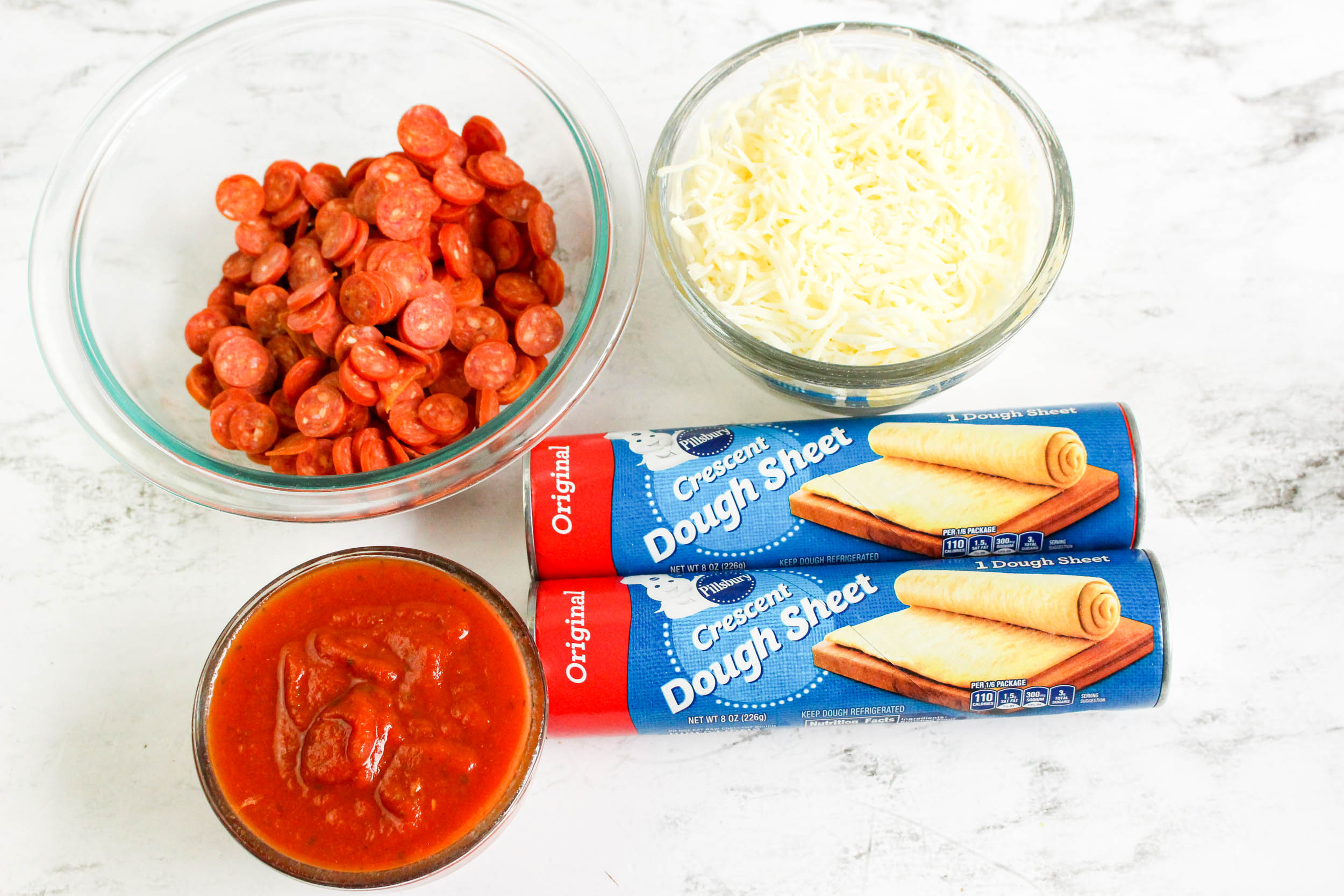 Air Fryer or Oven Crescent Roll Pepperoni Pizza Pockets