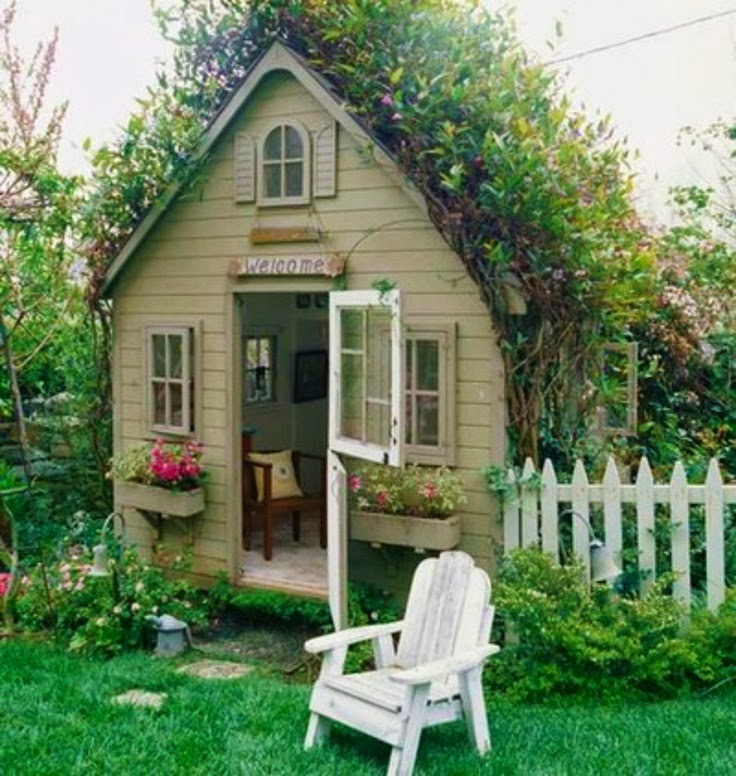 Judy's Cottage Garden: Garden Potting Sheds