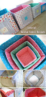 Tutorial: Nested Fabric Baskets / Stack & Nest Quilted Blocks