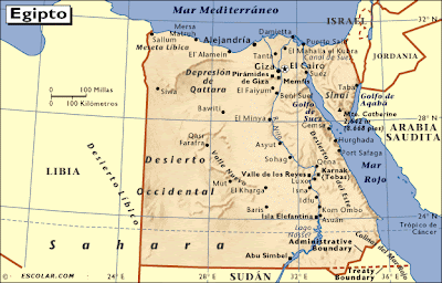 mapa de egipto