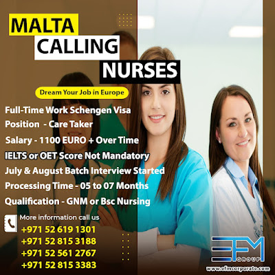 Malta Calling Nurses - Dream Your Job in Europ