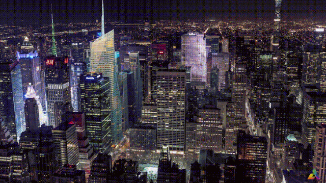 ニューヨークの摩天楼がリズミカルに輝く？タイムラプス応用した映像作品【a】