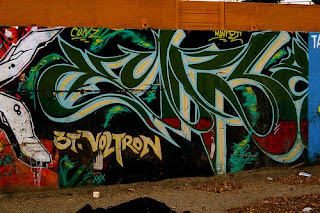 StreetArt Green Graffiti Tagging Style