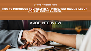 HOW TO INTRODUCE YOURSELF in an INTERVIEW! TELL ME ABOUT YOURSELF BEST ANSWER  infohub by hassan