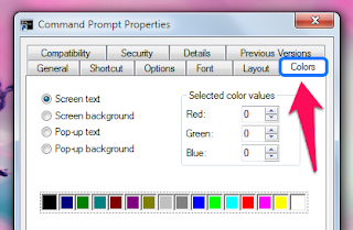 How to Change the Color of Command Prompt in Windows 7 -2 