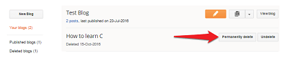 How To Delete Blogger Blog Permanently?