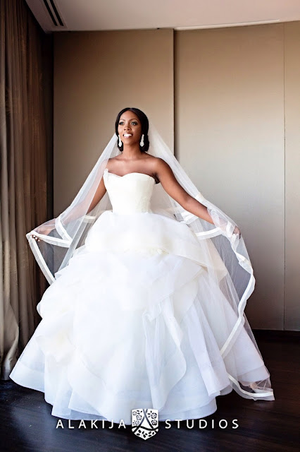 Tiwa Savage Vera Wang Dress