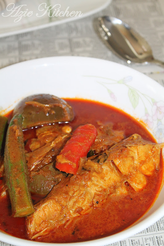 Kari Mamak Kepala Ikan Merah - Azie Kitchen