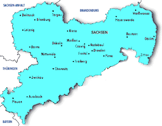 Map of Sachsen Province