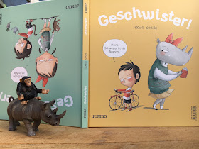 Geschwister! Bilderbuch von Rocio Bonilla Wendebuch Geschichte aus zwei Perspektiven - Bruder und Schwester, Jumbo Verlag, Kinderbuchblog Familienbücherei