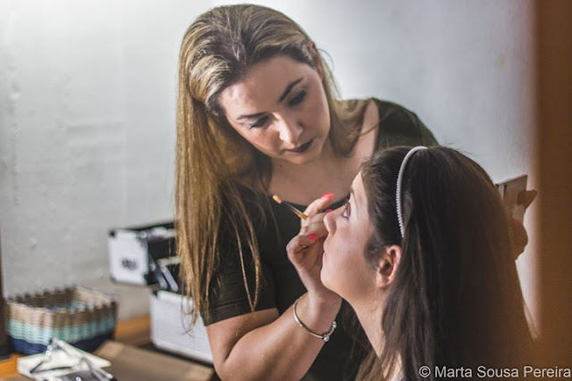 Maquilhagem da sessão fotográfica de Marta Sousa Pereira