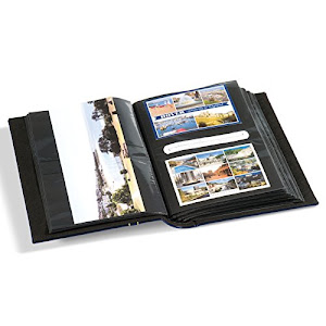 Vielzweckalbum MULTI, für 200 Postkarten, Briefe, Standardfotos oder 100 Panoramafotos, blau