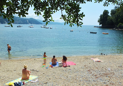 Prelo Free Beach on the Gulf of Tigullio, San Michele di Pagana, Rappallo.