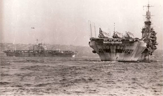 Aircraft carriers of the British Pacific Fleet during World War II worldwartwo.filminspector.com