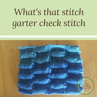 How to do garter check stitch