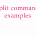 Một số ví dụ split command line trên Linux