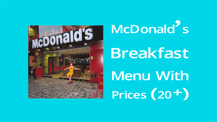 20+ Famous McDonald's breakfast menu with prices